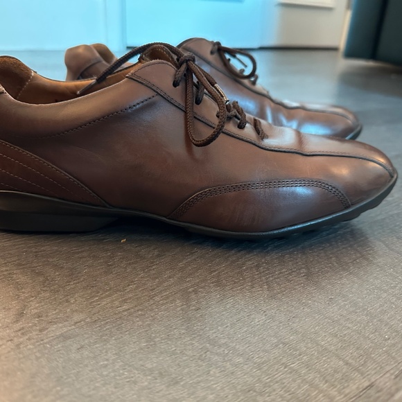 Men's Brown Leather Shoes - Picture 3 of 15
